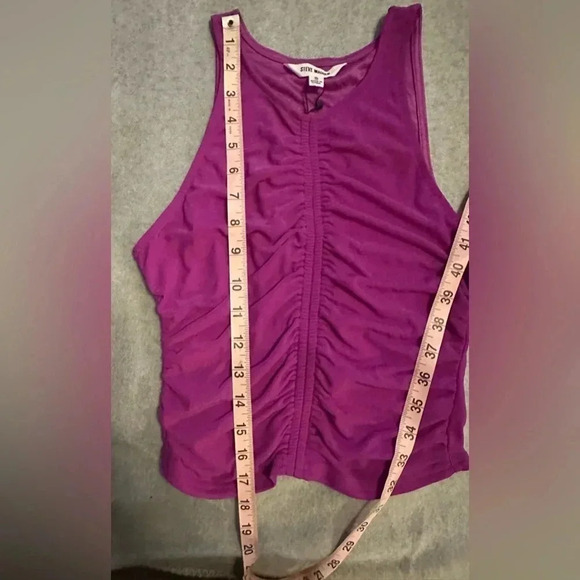 NWT Steve Madden Got the Juice sleeveless top dark orchid size S - Picture 6 of 10